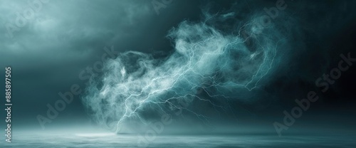 Brightly lit abstract lightning background, copy space photo