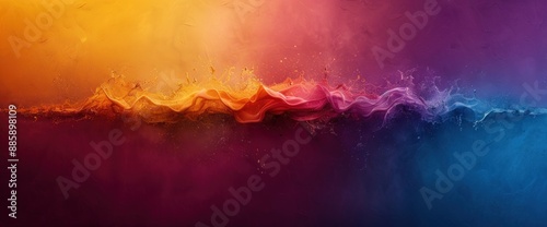 Abstract lava backdrop, colorful and bright, spacious copy space, natural lighting photo