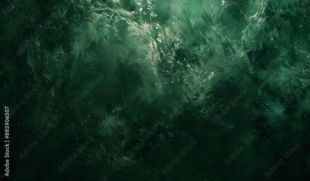 Dark Green Textured Background, High Resolution