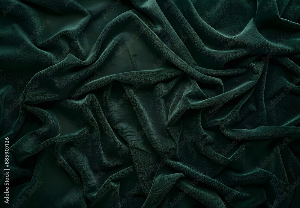 Dark Green Fabric Texture Background Dark Green Fabric Texture Background
