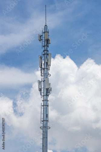 Outdoor mobile communication 5G signal base station tower