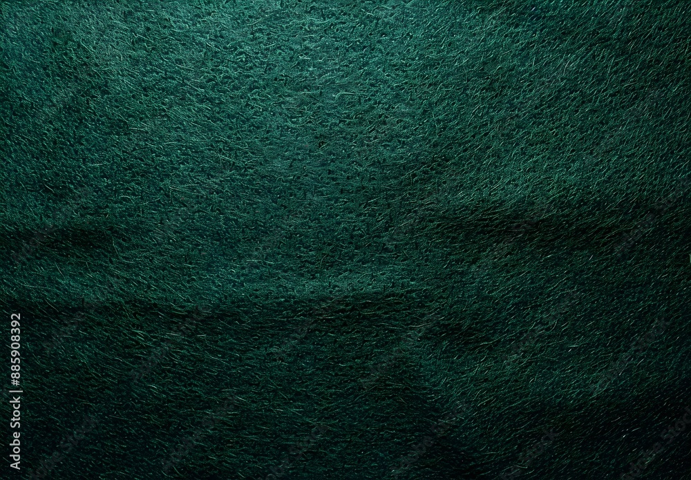 Fototapeta premium Dark Green Felt Texture Background With Copy Space