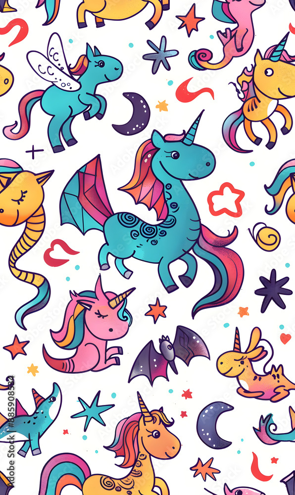 cartoon 2d illustrator doodle pattern, cute pattern in graphic seamless pattern cartoon 2d illustrator doodle pattern, cute pattern in graphic seamless pattern
