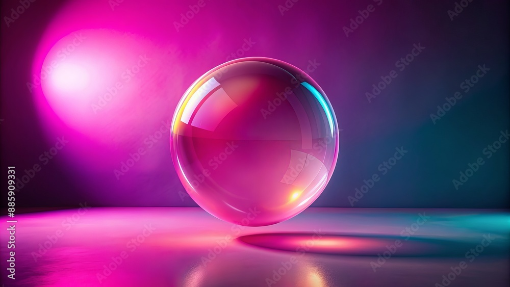 Vibrant background with bold lighting highlights a solitary inflated pink bubble suspended in mid-air, exuding confidence and playful strength. Vibrant background with bold lighting highlights a solitary inflated pink bubble suspended in mid-air, exuding confidence and playful strength.