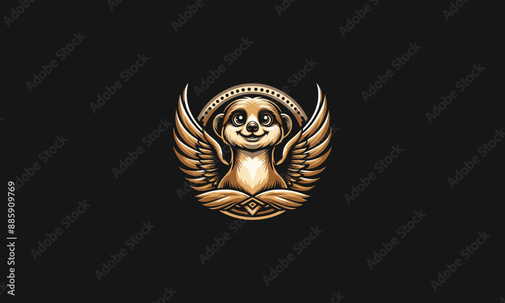 meerkat with wings vector illustration artwork design meerkat with wings vector illustration artwork design