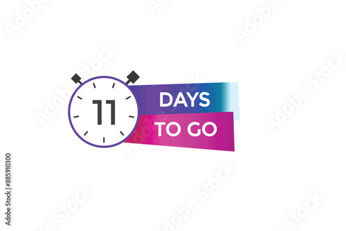 11 days to go, icon, stile, timer, countdown, clock,  go  to, time,  background, template, 11 days to go, countdown, sticker, left banner, business, sale, label button
