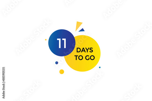 11 days to go, icon, stile, timer, countdown, clock,  go  to, time,  background, template, 11 days to go, countdown, sticker, left banner, business, sale, label button

