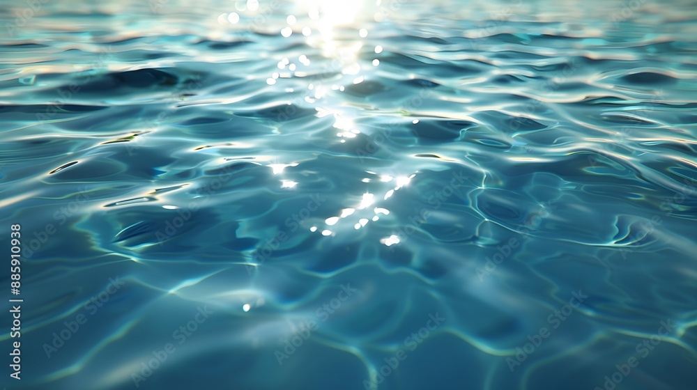 Pool water background, blue ripple water with sunlight reflection pattern. Pool water background, blue ripple water with sunlight reflection pattern.