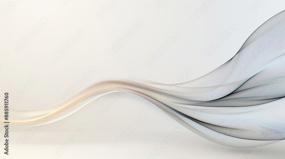 A white background with a long, curvy line that appears to be a wave A white background with a long, curvy line that appears to be a wave