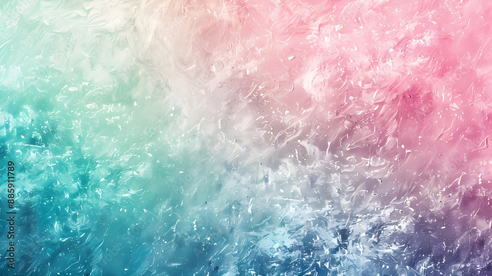 Fototapeta premium Abstract color gradient background grainy pink blue green white noise texture backdrop banner poster header cover design