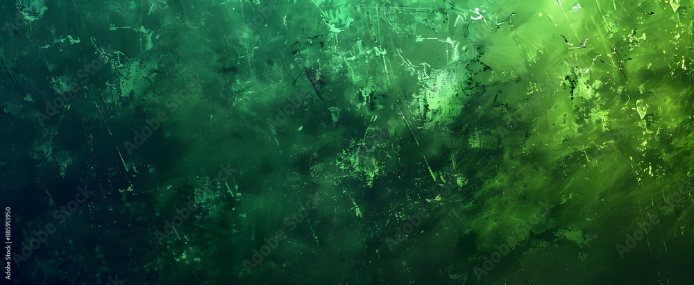Obraz premium Glowing Green Grunge Texture Background