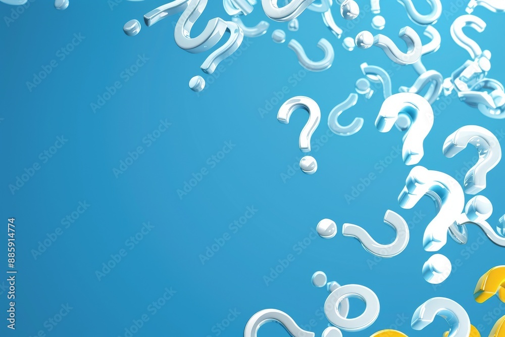 blue background with question marks bubbles blue background with question marks bubbles