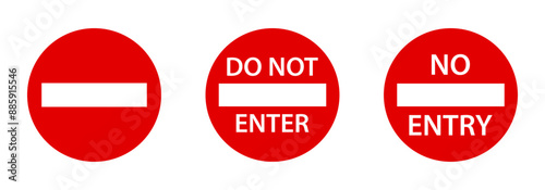 Do not enter sign set