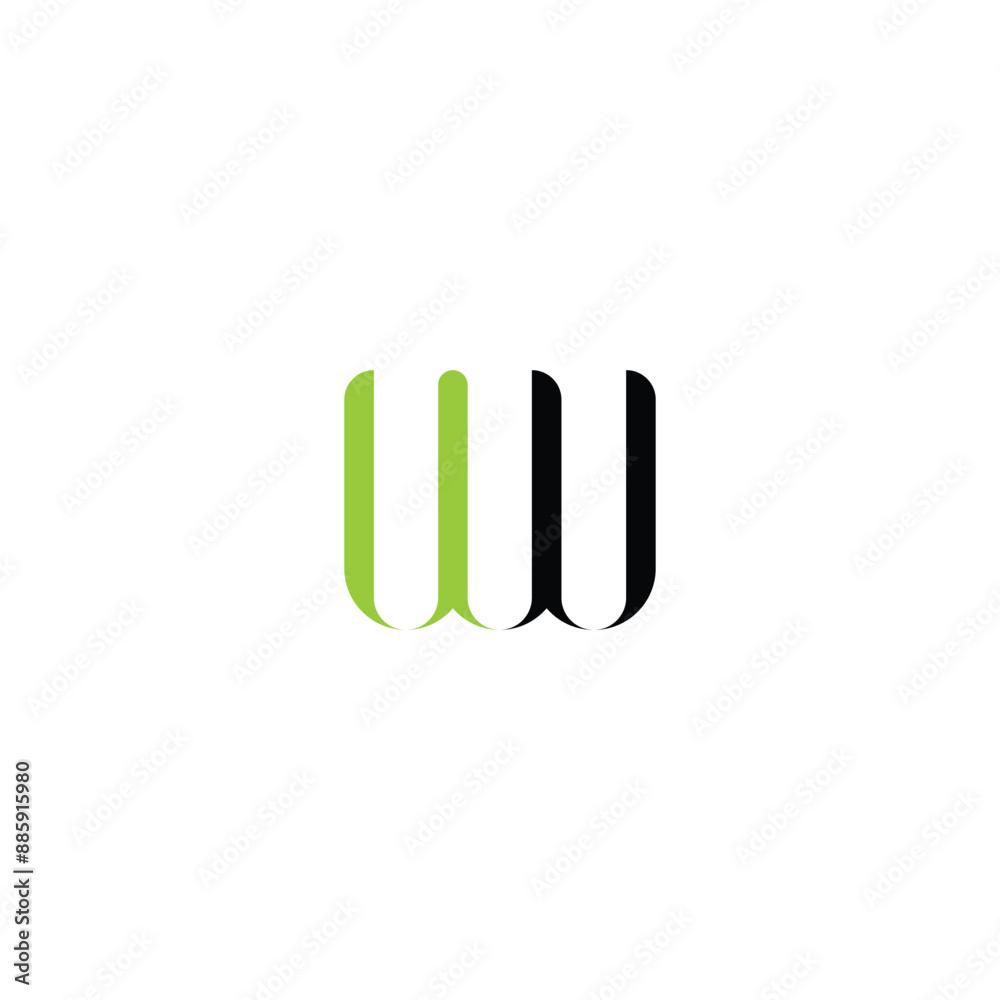 UW, WU, Abstract initial monogram letter alphabet logo design UW, WU, Abstract initial monogram letter alphabet logo design