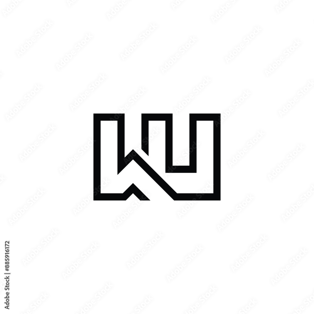 UW, WU, W AND U Abstract initial monogram letter alphabet logo design UW, WU, W AND U Abstract initial monogram letter alphabet logo design