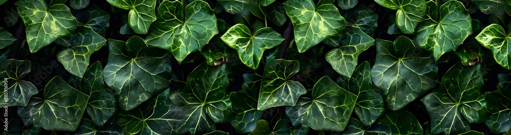 Seamless Green Ivy Foliage Texture Background Seamless Green Ivy Foliage Texture Background
