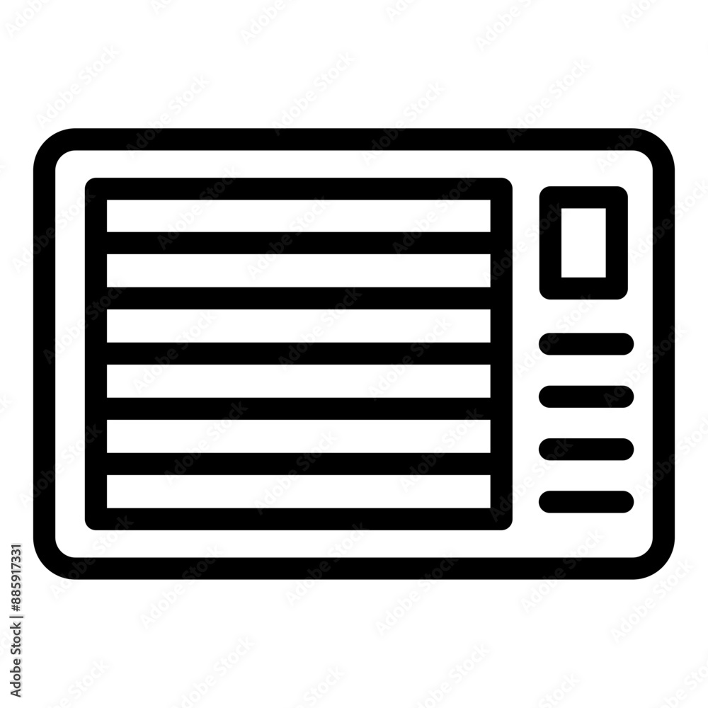 Central air conditioner icon representing a complete HVAC cooling system for homes Central air conditioner icon representing a complete HVAC cooling system for homes