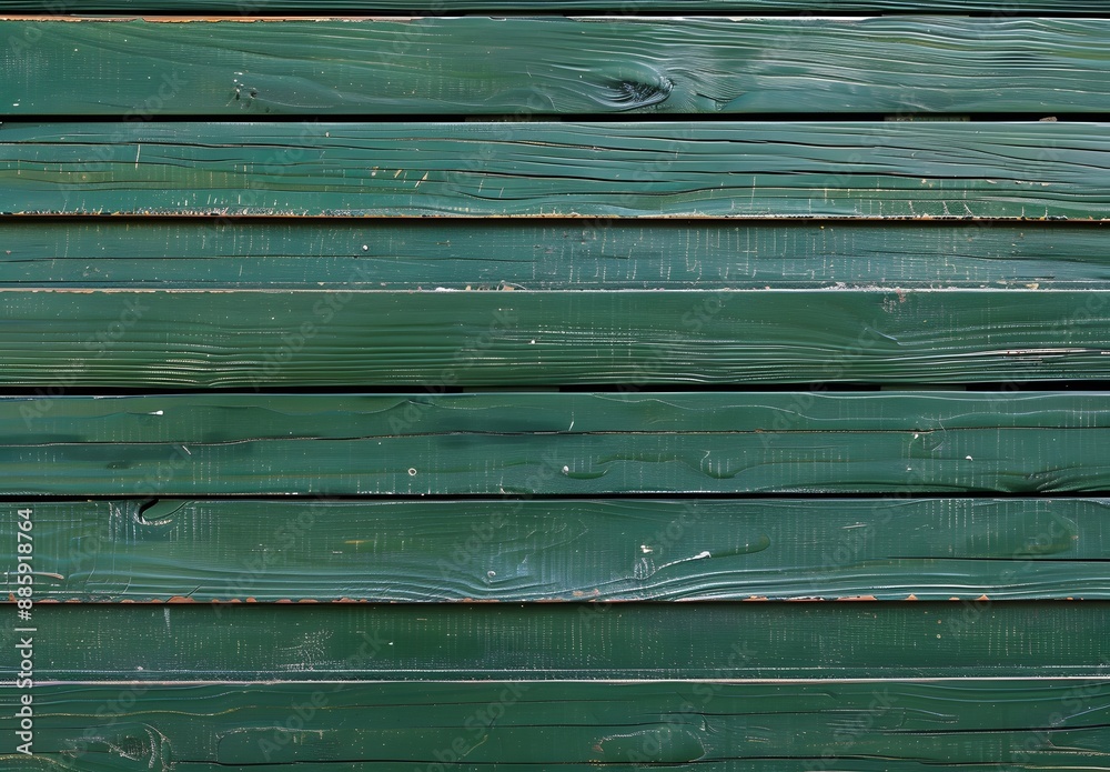 Fototapeta premium Green Wooden Wall Texture Background