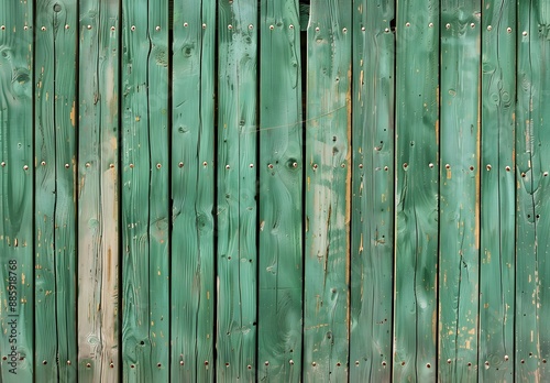 Seamless Green Wooden Wall Texture Background