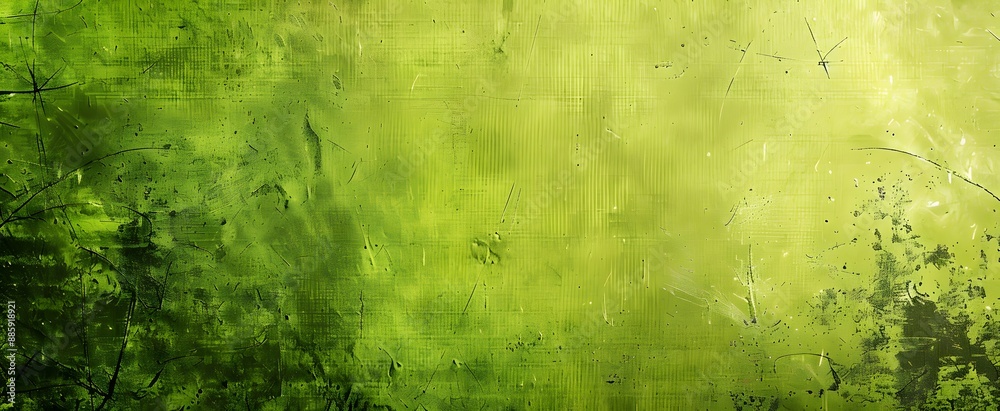 Fototapeta premium Grungy Lime Green Background With Text Space