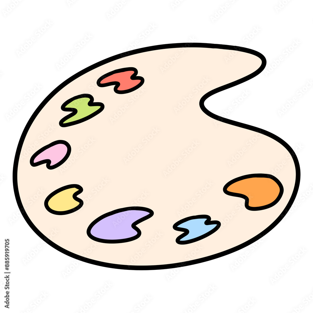Back to school painting palette Back to school painting palette