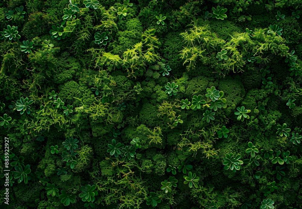 Green Moss Texture Background for Interior Design Green Moss Texture Background for Interior Design