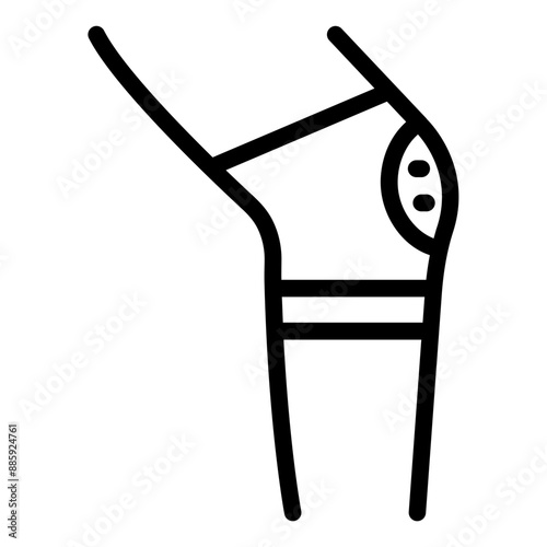 Icon of kneepads for volleyball protection