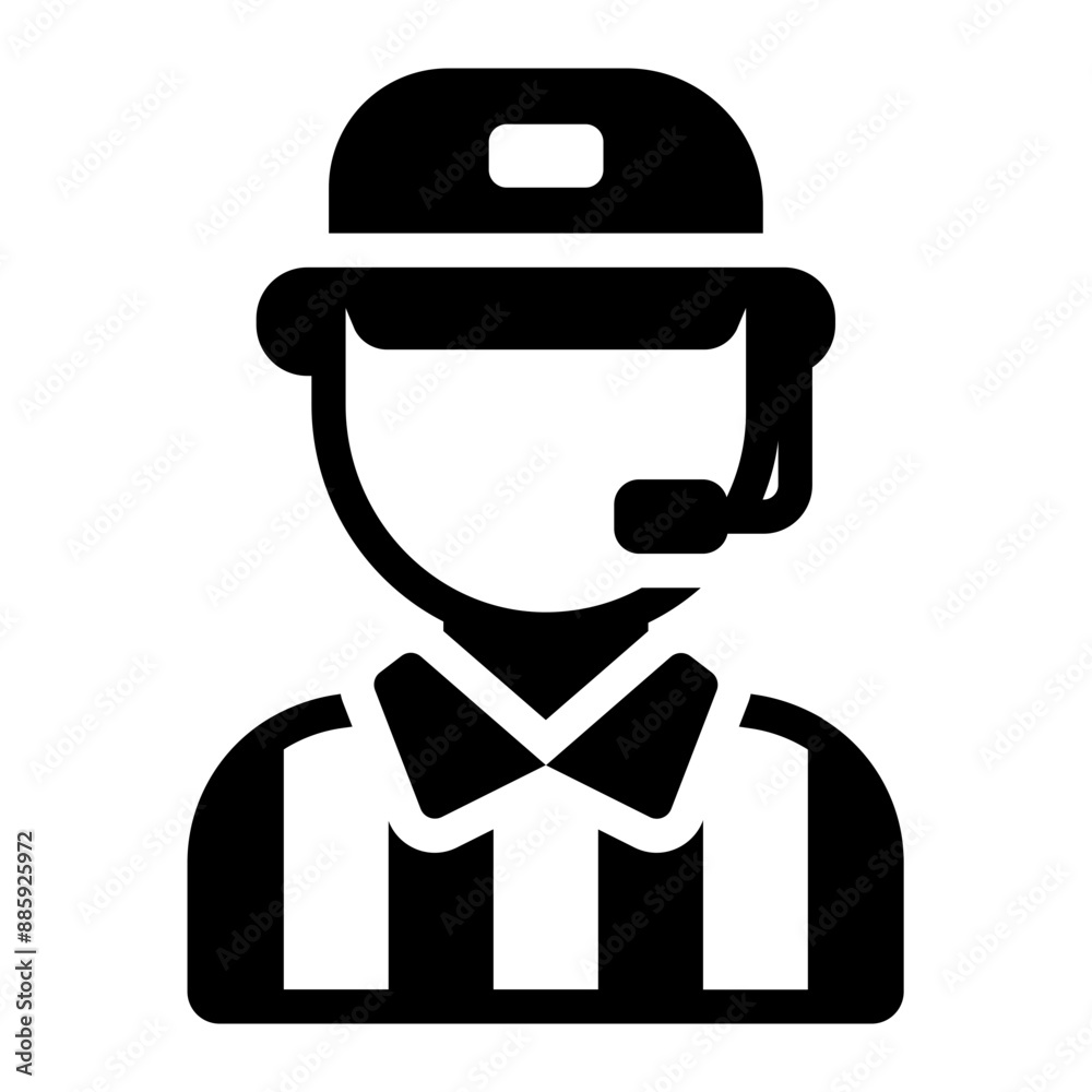 Icon of a referee avatar for volleyball