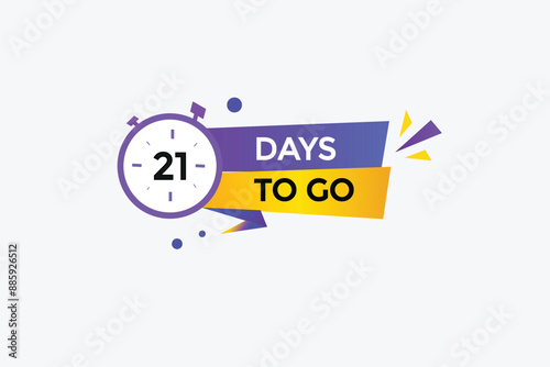 21 days to go, icon, stile, timer, countdown, clock, go to, time, background, template, 21 days to go, countdown, sticker, left banner, business, sale, label button 