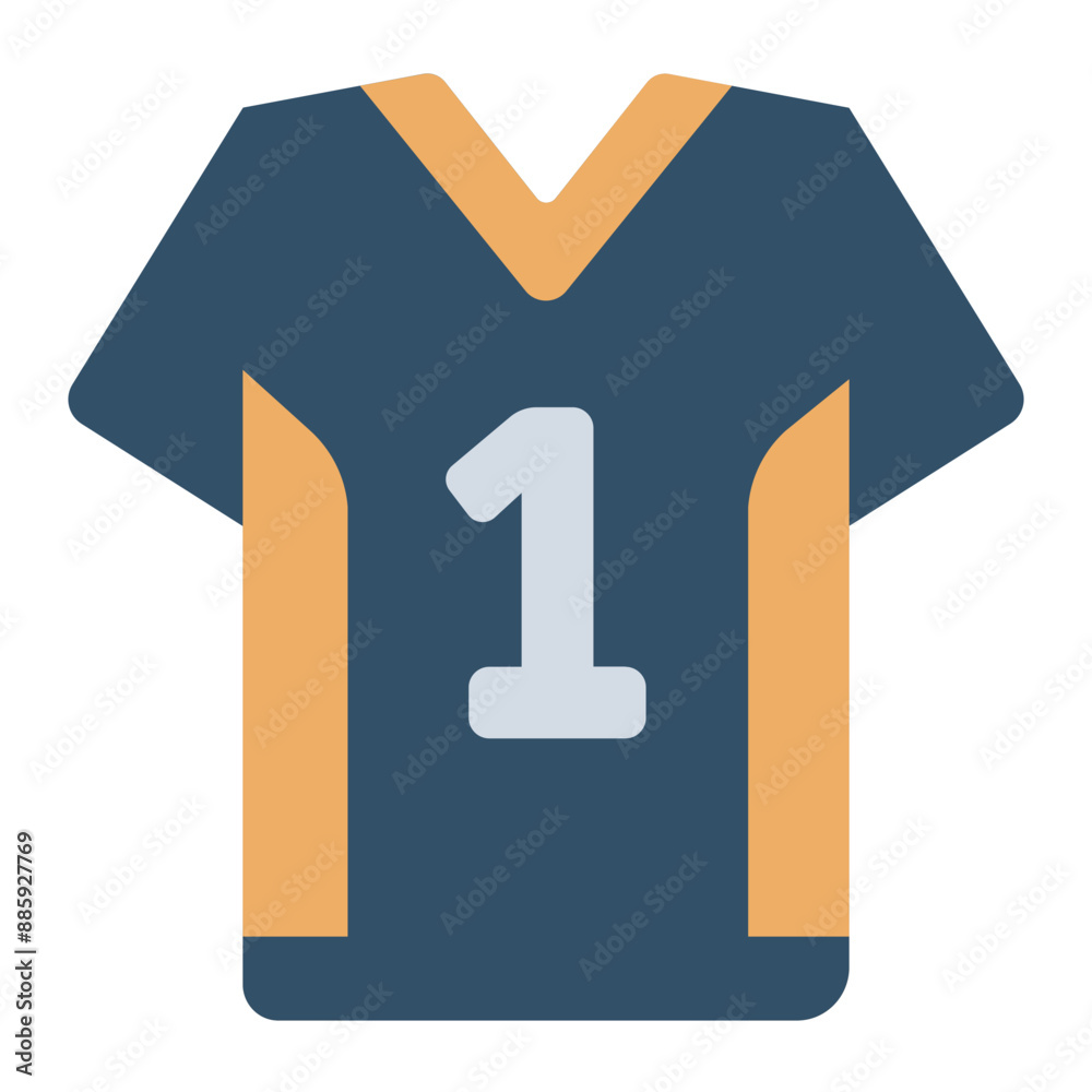 Icon of a volleyball player's jersey Icon of a volleyball player's jersey