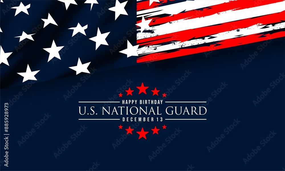 United States National Guard birthday ,December 13, to show appreciation for the U.S. national guards. Background Vector Illustration United States National Guard birthday ,December 13, to show appreciation for the U.S. national guards. Background Vector Illustration