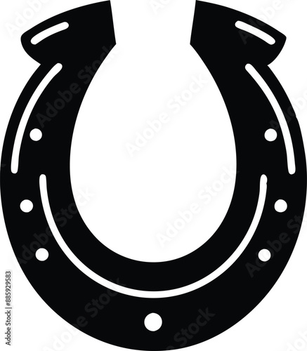 Horseshoe icon set. Luck symbol. Vector




