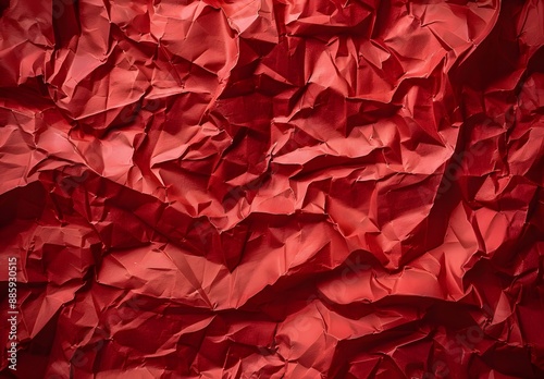 Wallpaper Mural Abstract Red Crumpled Paper Texture Background Torontodigital.ca
