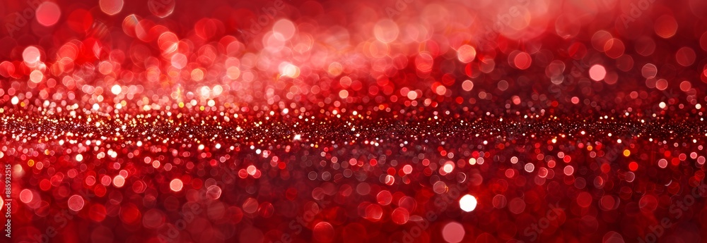 Sparkling Red Glitter Texture Background