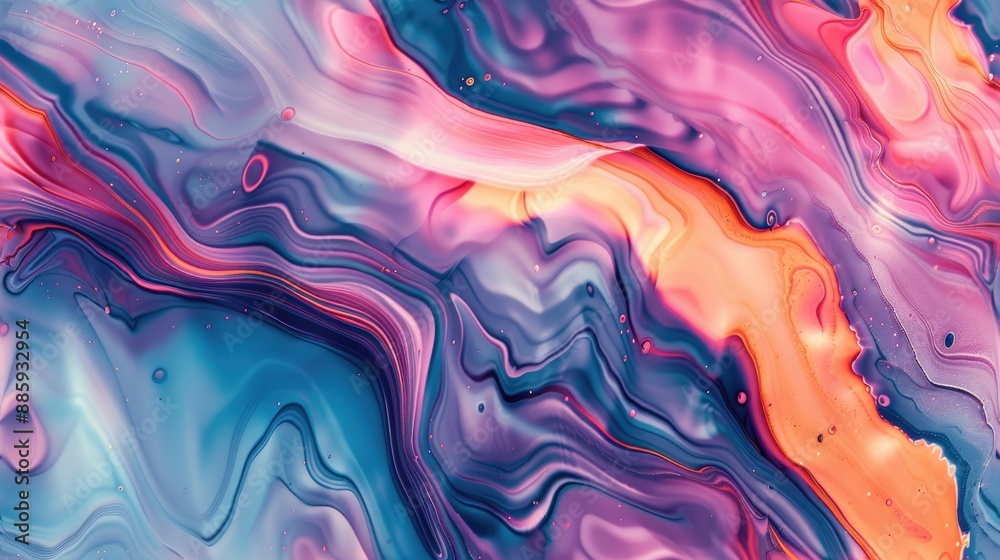 abstract Marbled ink with Holographic colors abstract Marbled ink with Holographic colors