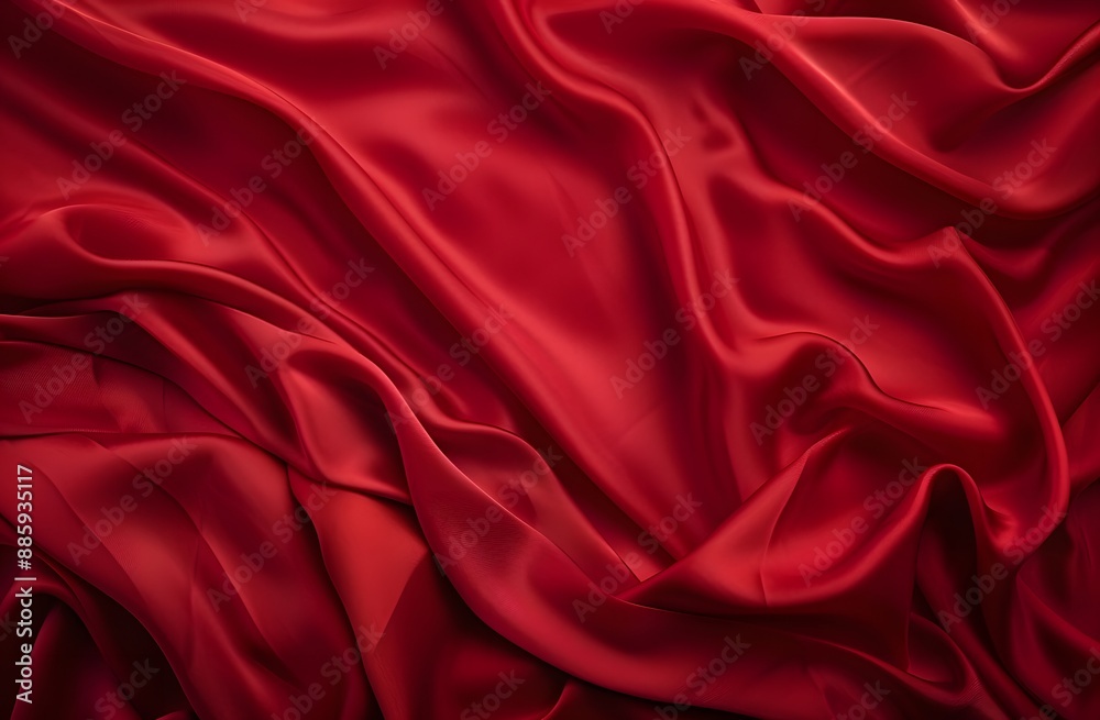 Elegant Red Silk Fabric Background Texture Elegant Red Silk Fabric Background Texture