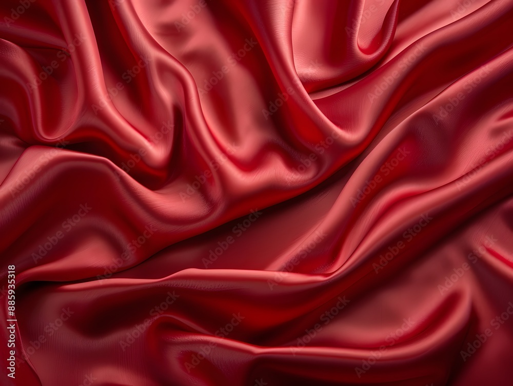 Red Silk Satin Fabric Background Texture Red Silk Satin Fabric Background Texture
