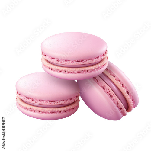 macarons culinary Isolated on transparent background.