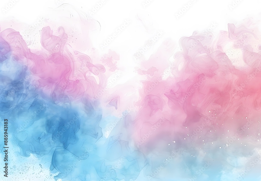 Fototapeta premium Abstract Watercolor Pastel Rainbow Gradient Background