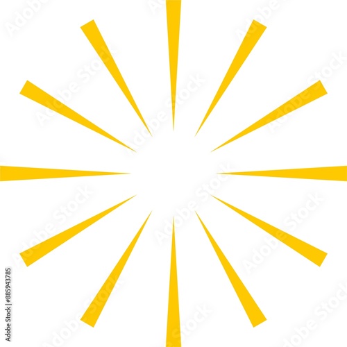 Yellow Light Sun White Background photo