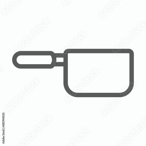 pot icon, crock vector illustration