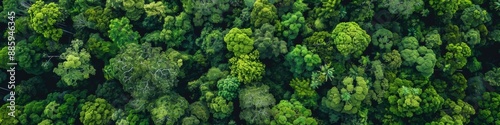 Lush Forest Regrowth: A Resounding Success of Afforestation Projects Combating Deforestation and Promoting Environmental Sustainability © yanlong