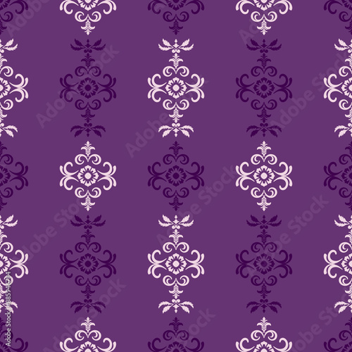 Classic Damask Seamless Pattern abstract background with vintage elements.