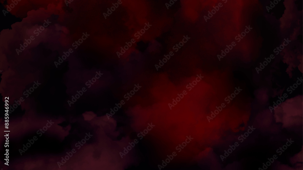 Fototapeta premium Abstract Dark Red watercolor background texture. Red Abstract powder explosion on dark background.Red and black watercolor background