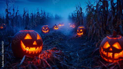 A walkway filled with Hallo...