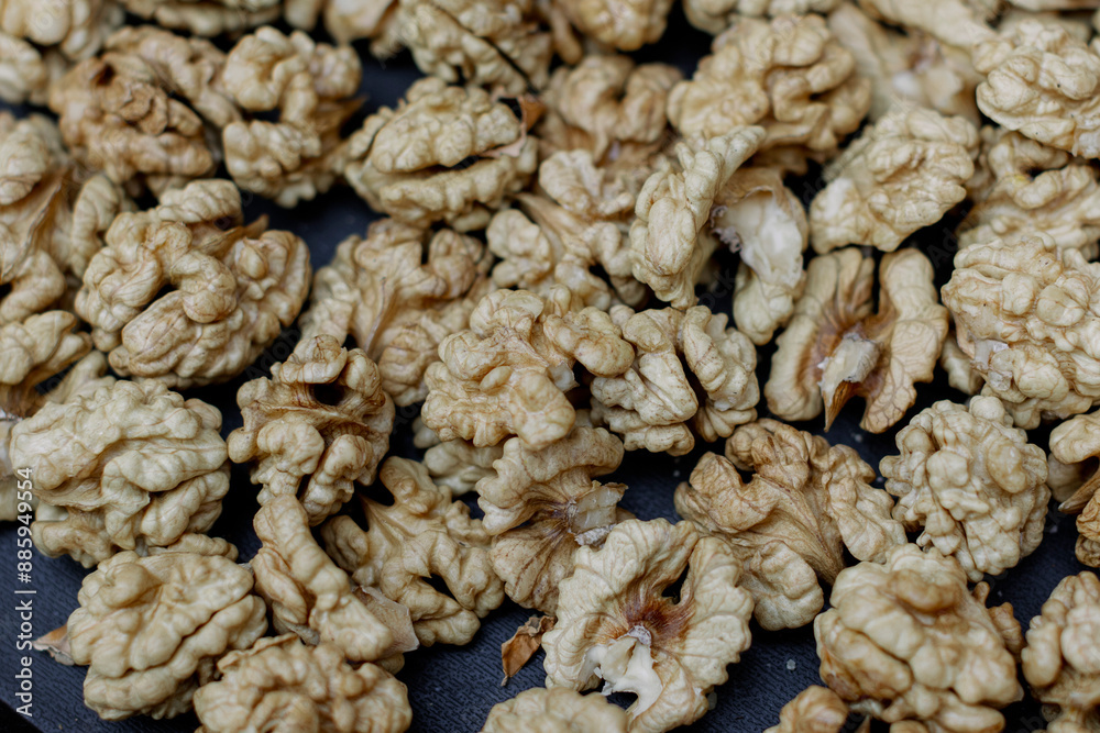 close up of walnuts close up of walnuts