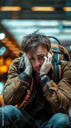 Capturing the Disappointment and Uncertainty of Visa Rejections and Denied Entry, Highlighting the Emotional Impact on Individuals Facing Immigration Challenges.