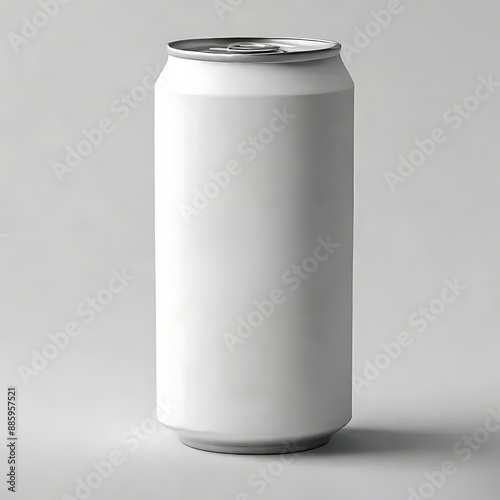 Blank white can mockup generated by ai 