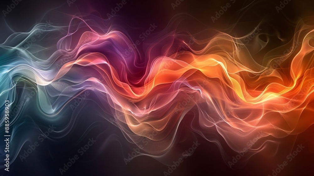 Obraz premium Abstract Swirling Light and Color