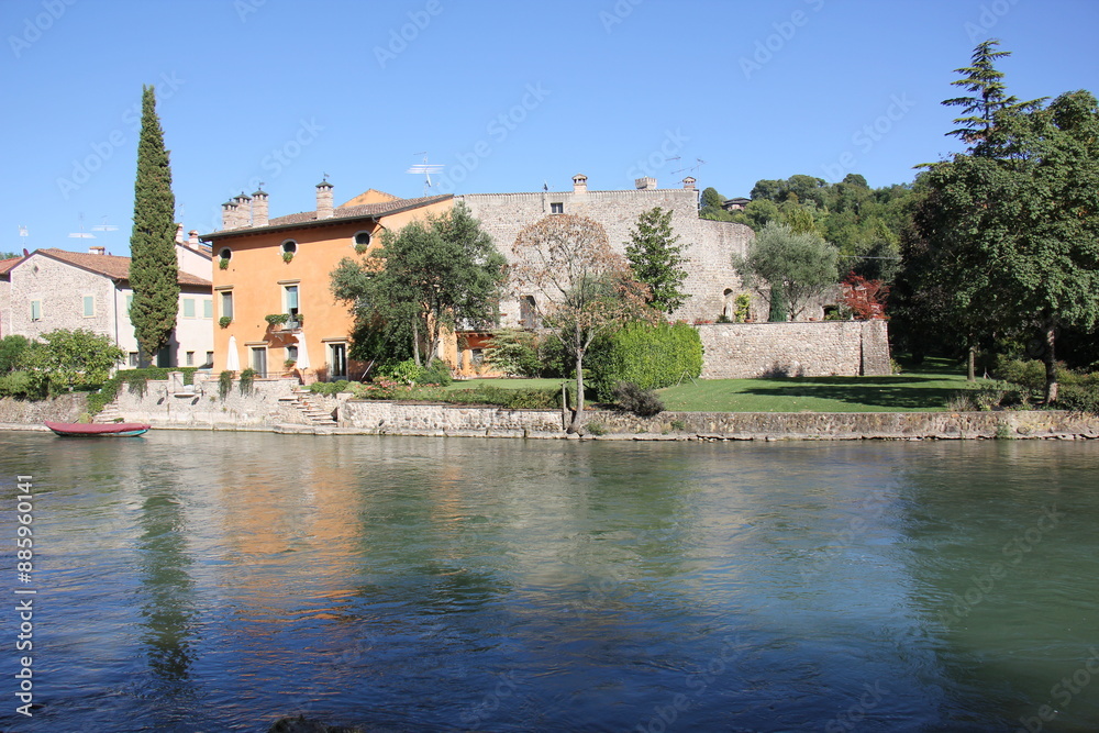 Bassano del Grappa Italy 09/11/2023. The city is located among the mountains and hills of the Veneto, on the banks of the Brenta River. Bassano del Grappa Italy 09/11/2023. The city is located among the mountains and hills of the Veneto, on the banks of the Brenta River.